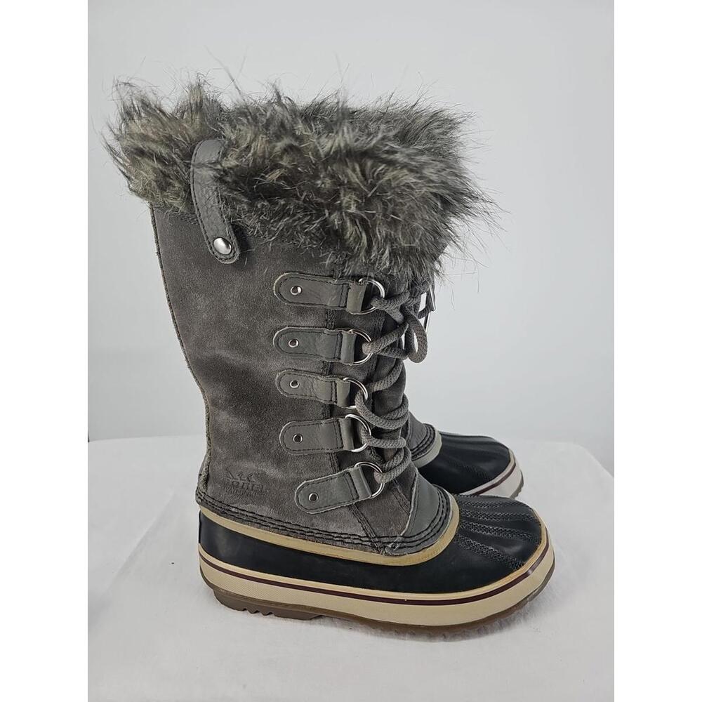 Sorel Womens Boots 6 Gray Joan of Arc‎ Waterproof Insulated Winter Snow Boots